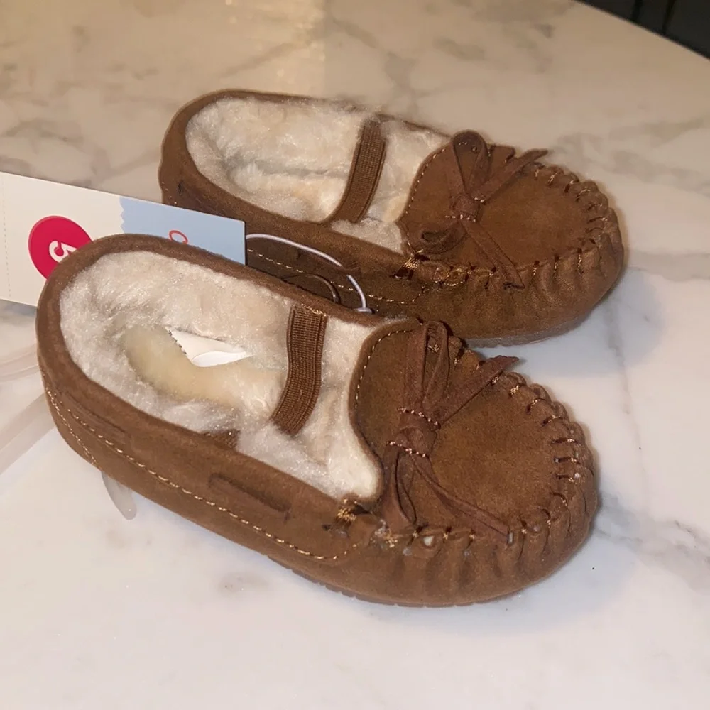 Cat & Jack‎ Moccasins Toddler Dark Chestnut/Celina Size 5